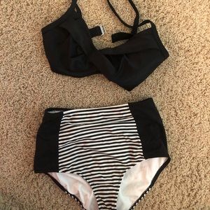Athleta Black Bikini Top